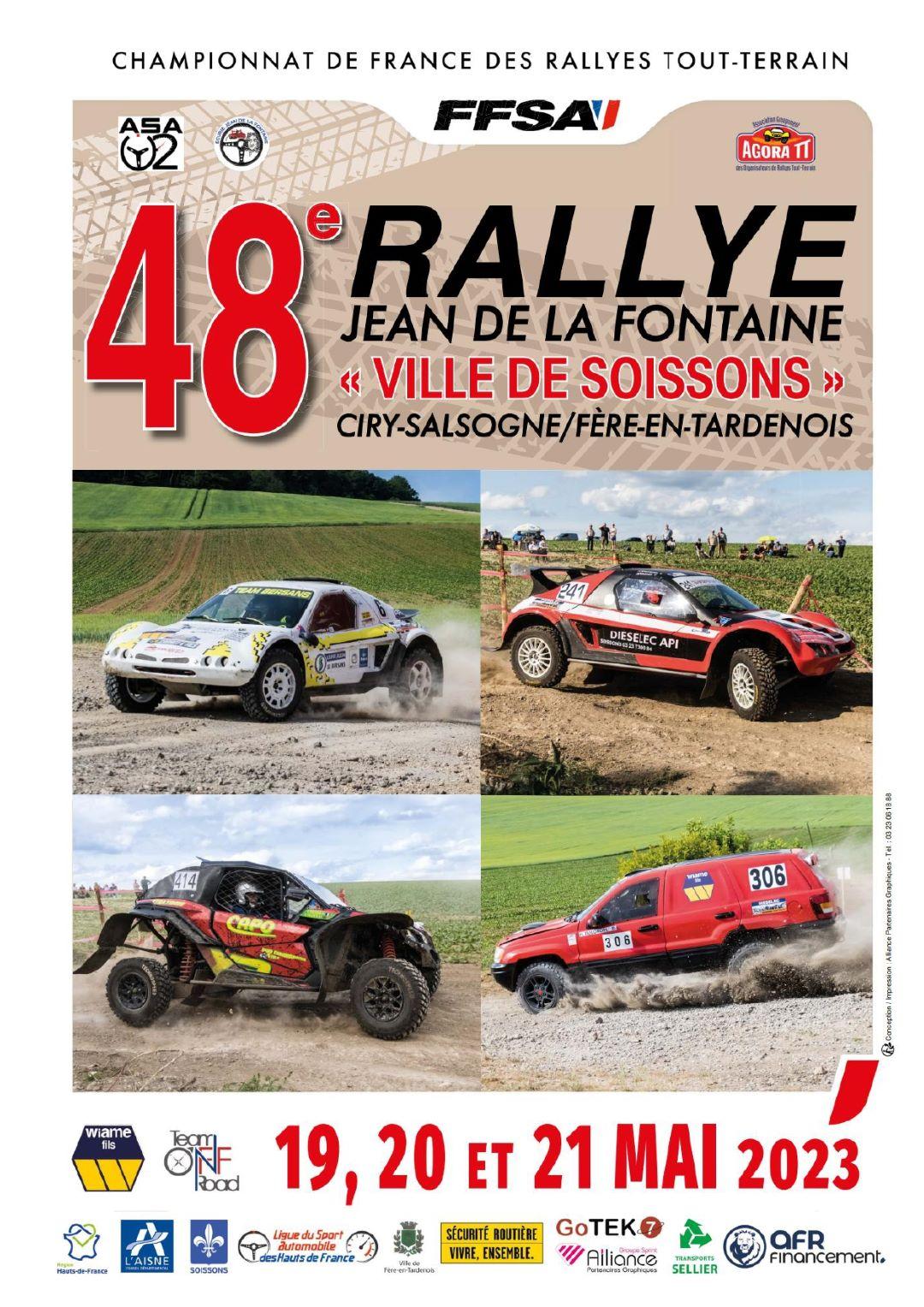 Affiche rallye jean de la fontaine 2023